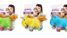 OUTLET PAWISE Jucărie pt pisici Unicorn, din pluş cu Iarba pisicii, div culori