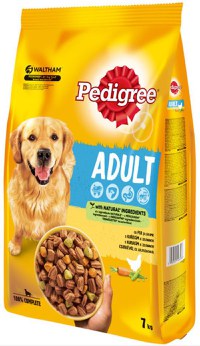 PEDIGREE Hrană uscată pentru câini Adult, cu Pasăre şi Legume 7 kg - 1