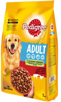 PEDIGREE Hrană uscată pentru câini Adult, cu Vită si Pasăre 7kg - 1
