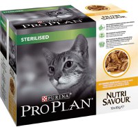 PRO PLAN Sterilised Multipack hrană umedă pentru pisici, cu Pui - 1