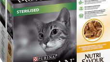PRO PLAN Sterilised Multipack hrană umedă pentru pisici, cu Pui