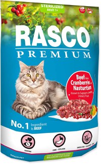 RASCO Premium Sterilized Hrană pentru pisici adulte, cu Vită - 1