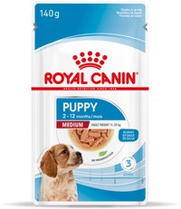 ROYAL CANIN Plic hrană umedă pentru câini Medium Puppy140g - 1