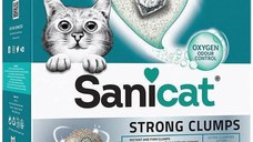 SANICAT Clumping Nisip pentru pisici Strong Clumps, bentonită 10L/10,85kg