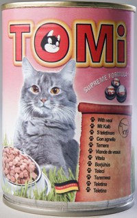 TOMI Conservă pentru pisici, cu Viţel 400g - 1