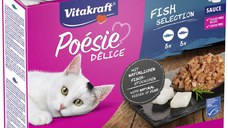 VITAKRAFT Posie Delice Sauce Fish Plic pentru pisici, în Sos, pachet 6x85g