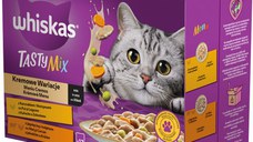 WHISKAS Tasty Mix Creamy Creation plicuri hrană umedă pisici Adulte 12x85g