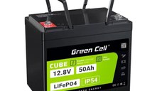 Acumulator litiu LiFePO4 Greencell 12.8V 50Ah, 270x175x220mm, LFPGC12V50AH