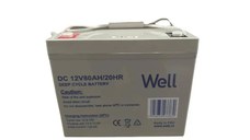 Acumulator plumb acid deep cycle Well 12V 80AH, terminal M8