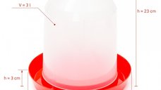 Adapatoare pentru Pui Tip Clopot 3 Litri - Echipament Ideal pentru Pasari