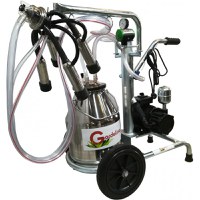 Aparat de muls Vaci Gardelina 130 INOX IC, 30L INOX, 1 post, 180 l/min, pahare inox, 8 bovine pe ora - 1