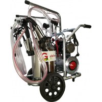 Aparat de muls Vaci Gardelina T240 IN IC, 40L INOX, 2 posturi 180 l/min, 16-20 bovine pe ora - 1