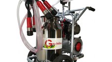 Aparat de muls Vaci Gardelina T240 IN PC, 40L INOX, 2 posturi 180 l/min, 16-20 bovine pe ora