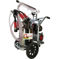 Aparat de muls Vaci Gardelina T240 IN PC, 40L INOX, 2 posturi 180 l/min, 16-20 bovine pe ora - 1