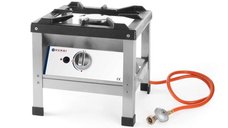 Aragaz profesional portabil pentru exterior, Kitchen Line, inox, alimentare gaz, 6.4 kW, aprindere electronica