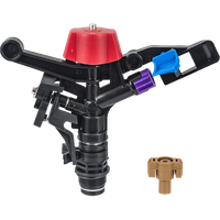 Aspersor Cu Impact Din Plastic Cu Fe, Dimensiune 3/4" , Presiune 3-5 Bari, Debit Maxim 1,24-1,95m3/h - 1