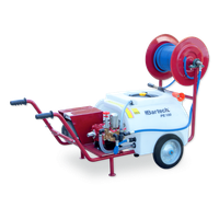 Atomizor 100l cu motor electric monofazat 1,5 kw, tambur si furtun de presiune 25m, 8mm, 75 bar - 1