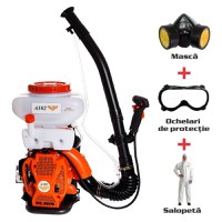 Atomizor RURIS A102, 2.9CP, 14L + kit echipament de lucru {masca+ochelari+salopeta} - 3