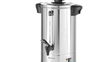 Boiler pentru bauturi calde cu pereti dubli Hendi, 1300 W, 10 L, Temp 30 - 100?C , Argintiu, sistem inchidere 