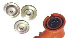 Cap inferior motocoasa pentru teava de 26mm , tija cu 9   (cu surub)