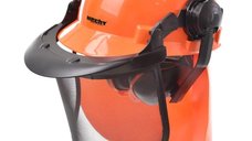 Casca de protectie Hecht 900100 cu viziera si casti auditive CE