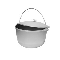 Ceaun din aluminiu alimentar cu capac, capacitate 24 litri - 1