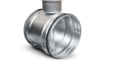 Clapeta de reglaj manuala pentru tubulatura spiro,cu garnitura inclusa si diametru 100 mm