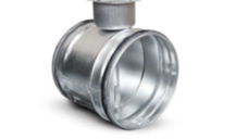 Clapeta de reglaj manuala pentru tubulatura spiro,cu garnitura inclusa si diametru 125 mm