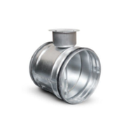 Clapeta de reglaj manuala pentru tubulatura spiro,cu garnitura inclusa si diametru 125 mm - 1