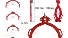 Cleste busteni , ridicare lemn, G600, deschidere maxima 620 mm
