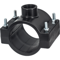 Colier de bransare din PP cu 4 suruburi ,ELYSEE, Dimensiune 63mm x1 1/2" - 1