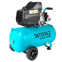 Compresor Aer 50L Detoolz DZ-C333 cu Ulei, 1680 W, Debit  206L / min, 8 bar, 2 Prize de Aer - 1