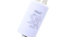 Condensator pornire motor 400V 20uF cu pin, Well