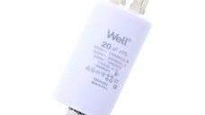 Condensator pornire motor 400V 20uF cu pin, Well