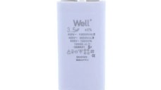 Condensator pornire motor 400V 3.5uF cu pin, Well