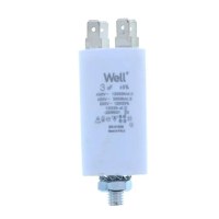 Condensator pornire motor 400V 3uF cu pin, Well - 1