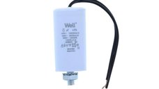 Condensator pornire motor 400V 6uF cu fir, Well