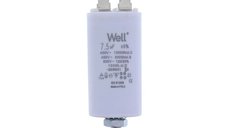 Condensator pornire motor 400V 7.5uF cu pin, Well