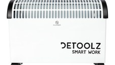 Convector electric Detoolz, 2KW, 3 trepte de putere, cu termostat reglabil
