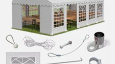 Cort Evenimente 3x10 m Alb – PVC Rezistent, Ideal pentru Nunti, Petreceri si Targuri