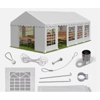 Cort Evenimente 3x10 m Alb – PVC Rezistent, Ideal pentru Nunti, Petreceri si Targuri - 1