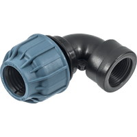 Cot 90° compresiune cu FI, PN 10 si PN 16, Elysee ,Presiune 10 Bari , Dimensiune 20x1/2" - 1