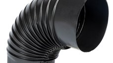 Cot pentru soba pe lemne, 90˚, 130mm, Gri mat