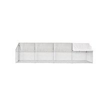Cotet gaini din plasa 3x8x2m, Micul Fermier,otel galvanizat cu un acoperis din polietilena - 1