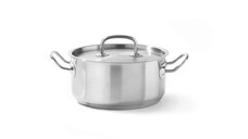 Cratita cu capac 4,8 Lit, 24 cm diametru x10,5 cm inaltime, inox