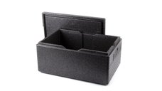 Cutie termoizolanta cu capac 46 lt, GN1/1, tip thermobox, interior 538x338x(H)257 mm, Hendi Kitchen Line, spuma polipropilenica, exterior 600x400x(H)320 mm