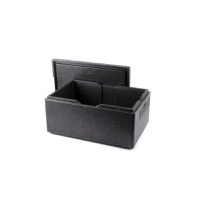Cutie termoizolanta cu capac 46 lt, GN1/1, tip thermobox, interior 538x338x(H)257 mm, Hendi Kitchen Line, spuma polipropilenica, exterior 600x400x(H)320 mm - 1