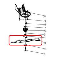 Cutit taiere pentru masina de tuns gazonul Ruris RX400 - 1