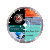 Disc Diamantat pentru Materiale de Constructie - Taiere Uscata, Diametru 350 mm, Dimensiunea segmentului: 10/12 mm, Grosime 3.2 mm, Red Mountain - 1
