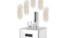 Dispozitiv de lustruire pahare din inox cu perii de aluminiu, 220-240V,1350W, capacitate 300 pahare/h, Hendi